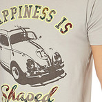 Happiness Is Shaped Tee // Grey (XS)