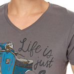 Life Is Just A Ride Tee // Anthracite (XS)