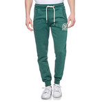 Slim Varsity Jogger // Green (XL)