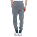 Contrast Textured Jogger // Green (XS)