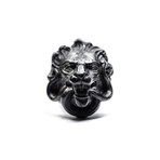 Black Lion Ring (Size: 12)