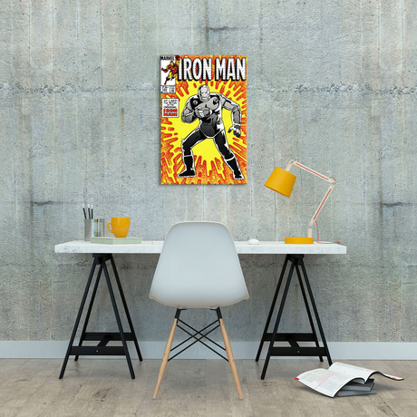 Marvel Comics // Iron Man Issue Cover #191 (18"W x 26"H x 0.75"D)