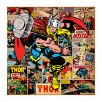 Marvel Comics // Thor // Covers + Panels Square (18"W x 18"H x 0.75"D)