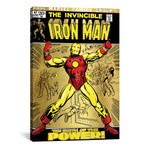 Marvel Comics // Retro // The Invincible Iron Man (1972) #47 Partial Gold (18"W x 26"H x 0.75"D)