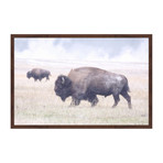 Scattered Herd // Framed Painting Print (18"W x 12"H x 1.5"D)