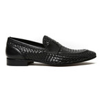 Woven Penny Loafer // Black (Euro: 44)