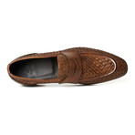 Woven Penny Loafer // Dark Brown (Euro: 44)