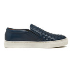 Woven Slip-On Sneaker // Navy (Euro: 40)