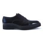 Platform Cap-Toe Derby // Black (Euro: 44)