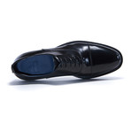 Platform Cap-Toe Derby // Black (Euro: 45)