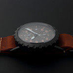 Peregrine Squadron Pilot Chronograph Quartz // Limited Edition // PSA-CH-DLC-1D // c. 2016 // Unworn