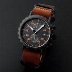 Peregrine Squadron Pilot Chronograph Quartz // Limited Edition // PSA-CH-DLC-1D // c. 2016 // Unworn