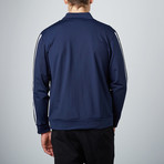 Track Jacket // Navy Blue + Grey (XL)