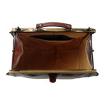 Verona Framed Travel Bag // Brown