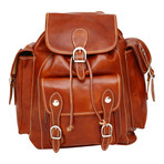 Prato Front Pocket Backpack // Tan