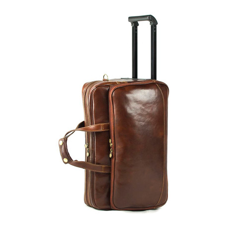 Massa Wheeled Travel Bag // Brown
