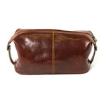 Savona Toiletry Bag // Brown