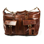 Forli Front Pocket Travel Bag // Brown