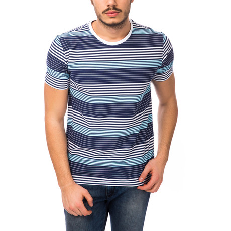 Stripes T-Shirt // Navy (S)