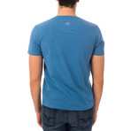Basic Polka Dot T-Shirt // Sky (XL)