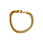 Franco Chain Bracelet // Gold