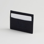 Credit Card Case // Hornback Crocodile (Black)