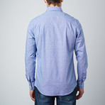Woven Button-Down Collar Shirt // Blue (M)