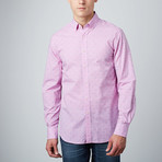 Woven Button-Down Collar Shirt // Pink (M)