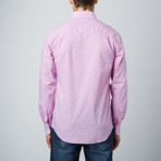Woven Button-Down Collar Shirt // Pink (2XL)