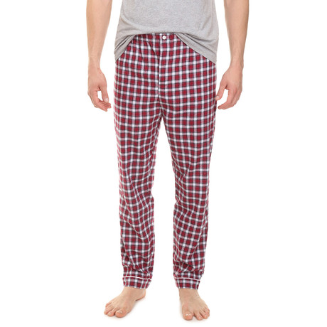 Domenico Lounge Pant // Red + White Check (S)