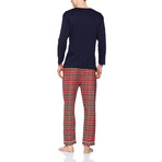 Niccolo Henley Pajama Set // Scottish Red (L)
