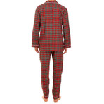 Antonio Button-Up Pajama Set // Red Check (M)