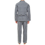 Antonio Button-Up Pajama Set // Green Check (S)