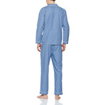 Antonio Henley Pajama Set // Blue Check (XL)