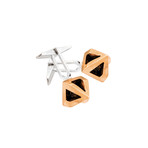 Amun Ra 14K Plate Cufflinks