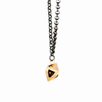 Amun Ra Pendant Necklace // Brass (26" Chain)