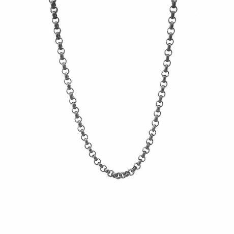 Classic Clutch Necklace // Silver (26" Chain)