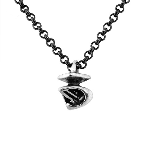 Horus Falcon Necklace // Silver (26" Chain)