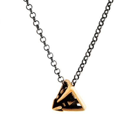 Nemes All Seeing Eye Pendant Necklace // Brass (26" Chain)