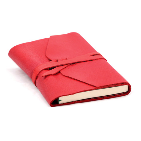 Refillable Wrap Journal // Red (Lined)