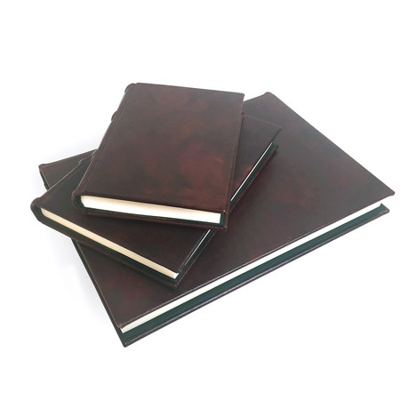 Handmade Leather Journal Refillable // Brown (5"L x 7"W // Lined)