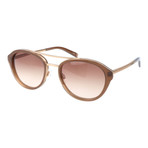 Thick Rim Square Frame Aviator // Clear Sienna