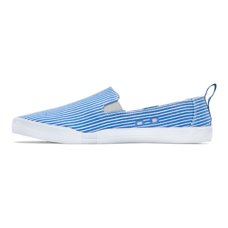 Panama Stripe Sneaker // Blue + White (US: 7.5)