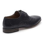 Woven Vamp Lace-Up Derby // Black (Euro: 42)