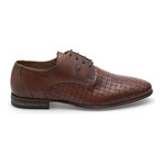 Woven Vamp Lace-Up Derby // Brown (Euro: 42)