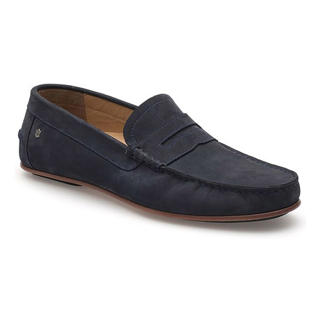 Stitched Pennyloafer // Navy (Euro: 40)