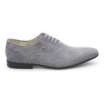 Stitched Suede Lace-Up Oxford // Grey (Euro: 43)