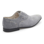 Stitched Suede Lace-Up Oxford // Grey (Euro: 40)