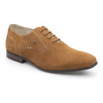 Stitched Suede Lace-Up Oxford // Camel (Euro: 41)