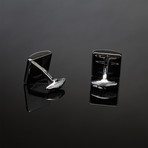 Aston Martin Original Cufflinks // Square (Black)